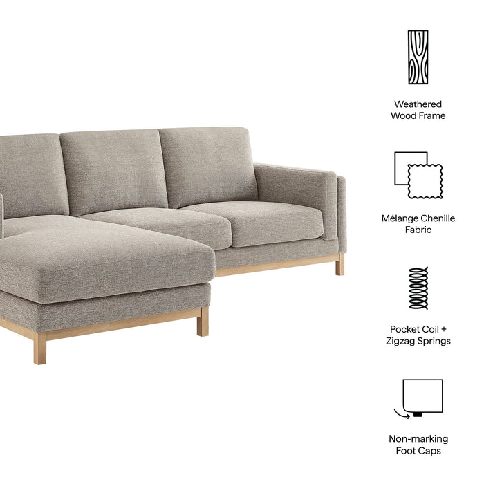 Roscoe Left-Facing Upholstered Sectional Sofa with Chaise