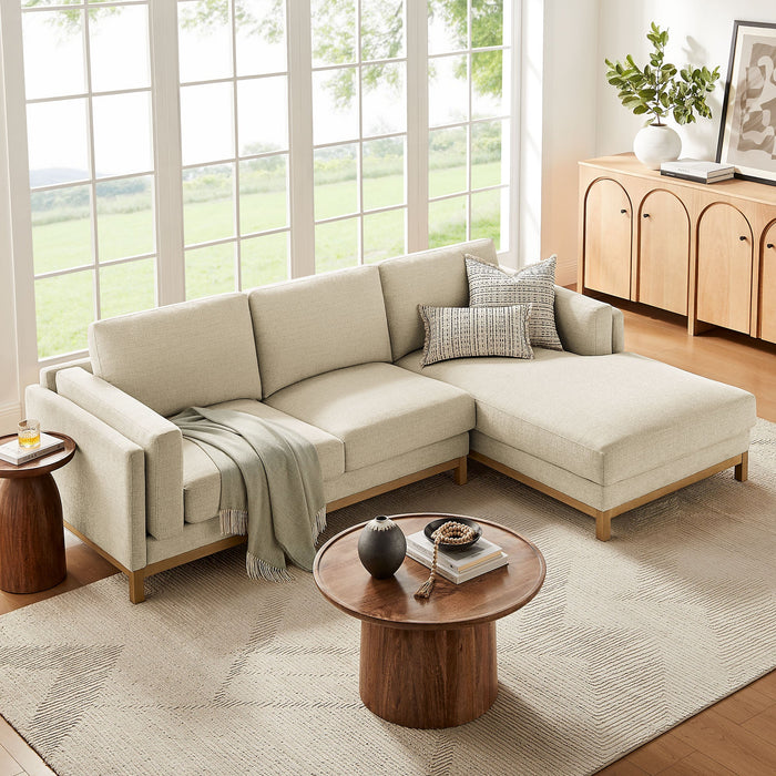 Roscoe Right-Facing Upholstered Sectional Sofa with Chaise