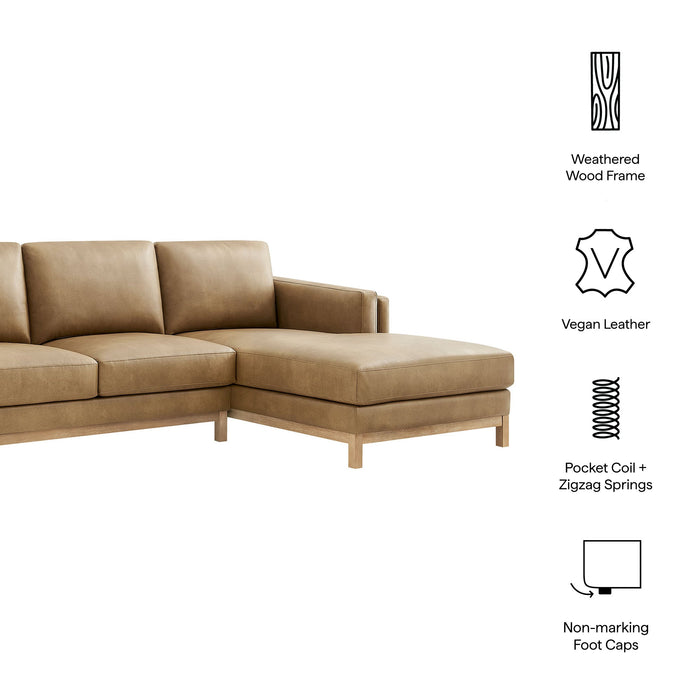 Roscoe Right-Facing Upholstered Sectional Sofa with Chaise