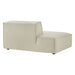 Restore Performance Fabric Upholstered Left-Facing Armless Modular Chaise Ecru