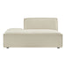 Restore Performance Fabric Upholstered Left-Facing Armless Modular Chaise Ecru