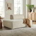Restore Performance Fabric Upholstered Left-Facing Armless Modular Chaise Ecru