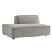 Restore Performance Fabric Upholstered Left-Facing Armless Modular Chaise Pewter