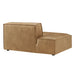 Restore Vegan Leather Left-Facing Armless Modular Chaise Toast