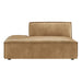 Restore Vegan Leather Left-Facing Armless Modular Chaise Toast