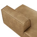 Restore Vegan Leather Left-Facing Armless Modular Chaise Toast