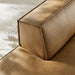 Restore Vegan Leather Left-Facing Armless Modular Chaise Toast