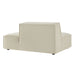 Restore Performance Fabric Upholstered Right-Facing Armless Modular Chaise Ecru