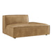 Restore Vegan Leather Right-Facing Armless Modular Chaise Toast
