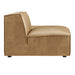 Restore Vegan Leather Right-Facing Armless Modular Chaise Toast
