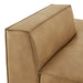 Restore Vegan Leather Right-Facing Armless Modular Chaise Toast