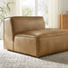 Restore Vegan Leather Right-Facing Armless Modular Chaise Toast
