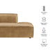 Restore Vegan Leather Right-Facing Armless Modular Chaise Toast