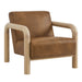 Modway Sereno Vegan Leather Accent Chair Living Room Furniture in Black