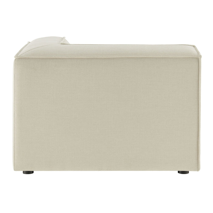 Restore Performance Fabric Upholstered Modular Corner Chair Ecru