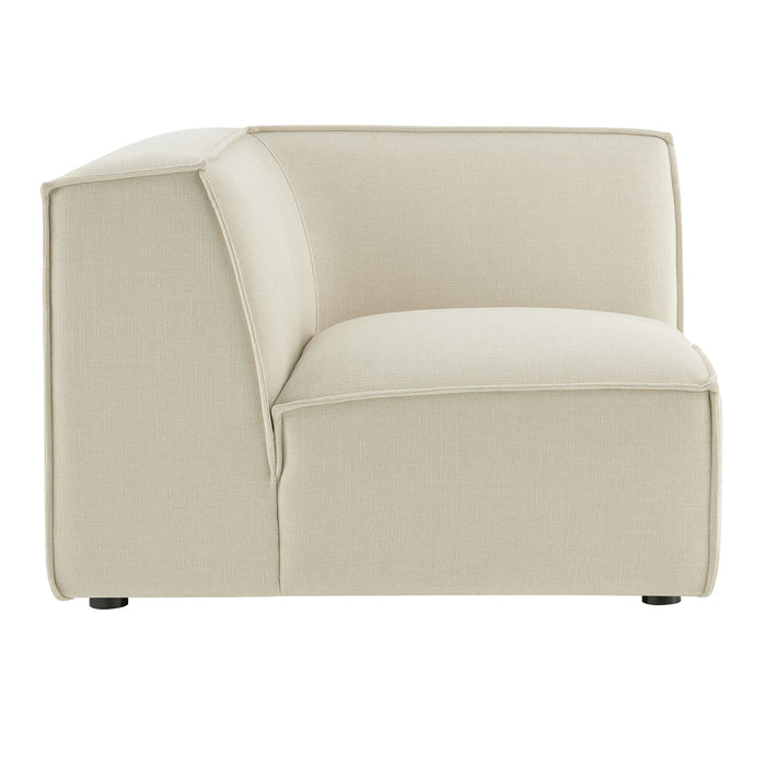 Restore Performance Fabric Upholstered Modular Corner Chair Ecru