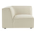 Restore Performance Fabric Upholstered Modular Corner Chair Ecru