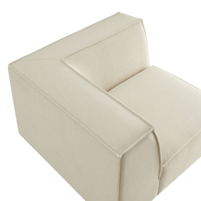 Restore Performance Fabric Upholstered Modular Corner Chair Ecru