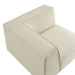 Restore Performance Fabric Upholstered Modular Corner Chair Ecru