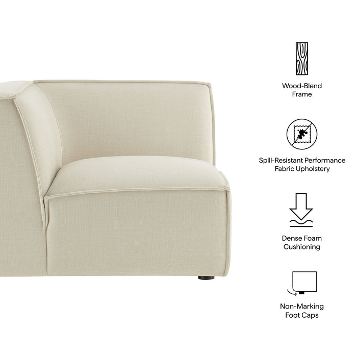 Restore Performance Fabric Upholstered Modular Corner Chair Ecru