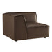 Restore Vegan Leather Modular Corner Chair Espresso