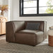 Restore Vegan Leather Modular Corner Chair Espresso