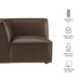 Restore Vegan Leather Modular Corner Chair Espresso