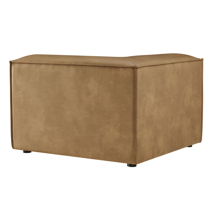 Restore Vegan Leather Modular Corner Chair Toast