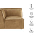 Restore Vegan Leather Modular Corner Chair Toast