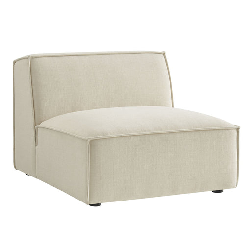 Restore Performance Fabric Upholstered Armless Modular Chair Ecru