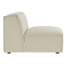 Restore Performance Fabric Upholstered Armless Modular Chair Ecru
