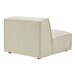 Restore Performance Fabric Upholstered Armless Modular Chair Ecru