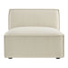 Restore Performance Fabric Upholstered Armless Modular Chair Ecru