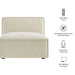 Restore Performance Fabric Upholstered Armless Modular Chair Ecru