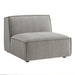 Restore Performance Fabric Upholstered Armless Modular Chair Pewter