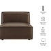 Restore Vegan Leather Armless Modular Chair Espresso