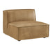 Restore Vegan Leather Armless Modular Chair Toast