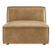 Restore Vegan Leather Armless Modular Chair Toast