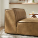Restore Vegan Leather Armless Modular Chair Toast