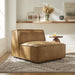 Restore Vegan Leather Armless Modular Chair Toast