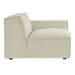 Restore Performance Fabric Upholstered Right-Facing Modular Lounge Chair Ecru