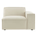 Restore Performance Fabric Upholstered Right-Facing Modular Lounge Chair Ecru