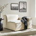 Restore Performance Fabric Upholstered Right-Facing Modular Lounge Chair Ecru