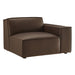 Restore Vegan Leather Right-Facing Modular Lounge Chair Espresso