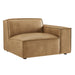 Restore Vegan Leather Right-Facing Modular Lounge Chair Toast