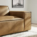 Restore Vegan Leather Right-Facing Modular Lounge Chair Toast