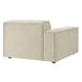 Restore Performance Fabric Upholstered Left-Facing Modular Lounge Chair Ecru