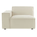 Restore Performance Fabric Upholstered Left-Facing Modular Lounge Chair Ecru