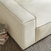 Restore Performance Fabric Upholstered Left-Facing Modular Lounge Chair Ecru