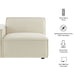Restore Performance Fabric Upholstered Left-Facing Modular Lounge Chair Ecru